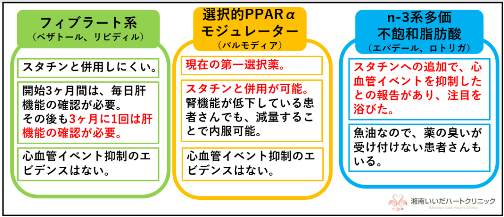 中性脂肪の治療薬の選び方｜湘南いいだハートクリニック｜平塚市の内科（一般内科・循環器・心臓血管）